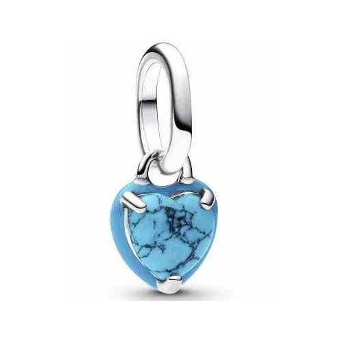 Charm Corazón tipo Turquesa Colgante