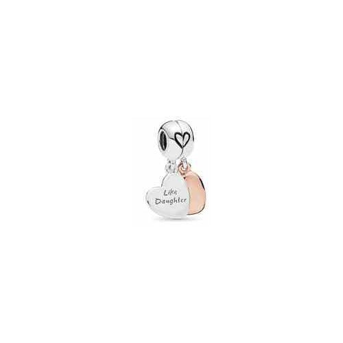 Charm "Like Daughter" Corazón Doble