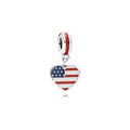 Corazón con bandera de Estados Unidos