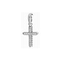 Charm Cruz Brillante de Plata Esterlina