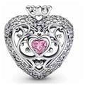 Corazón Real con Corona y Corazón Rosa