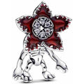 Charm Demogorgon Stranger Things Enamelo Plateado