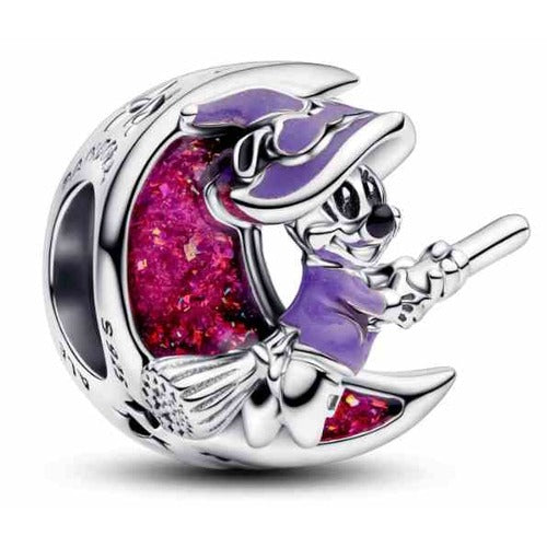Charm Bruja Mickey en Escoba Luna