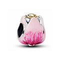 Charm Flor de Loto Rosa y Dorada