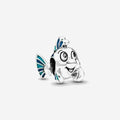 Charm Pez Sonriente con Aletas Azules