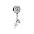 Charm Colgante Minnie Mouse Corazón Centelleante