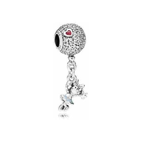 Charm Colgante Minnie Mouse Corazón Centelleante
