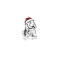 Charm Perro con Gorro Navideño