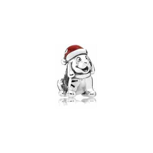 Charm Perro con Gorro Navideño