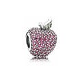 Charm Manzana Rosa con Circonitas