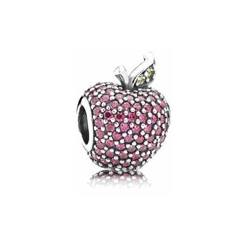 Charm Manzana Rosa con Circonitas