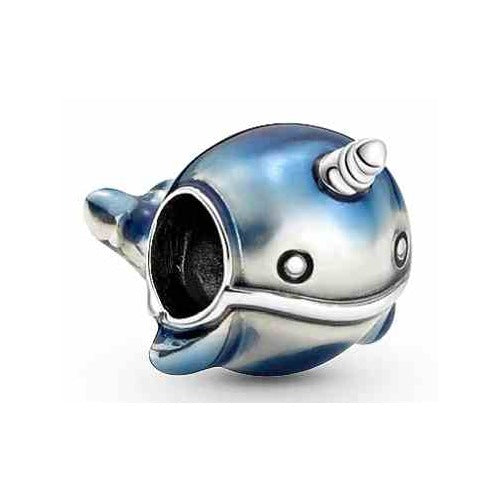 Charm Narval Azul Metálico