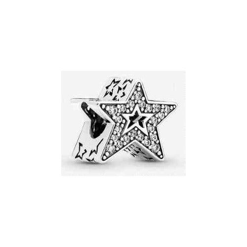 Charm Doble Estrella Brillante