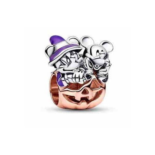 Charm Mickey y Minnie Calabaza Halloween