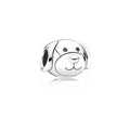 Charm Discreto Perrito de Plata