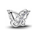 Charm Mariposa Brillante Plata 925