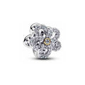 Charm Flor Brillante con Oro