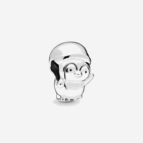 Charm Pingüino Navideño de Plata