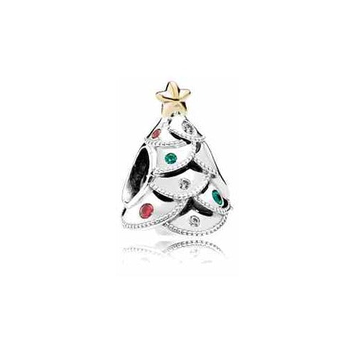Charm árbol de Navidad con estrella dorada