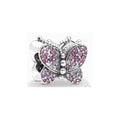 Charm Mariposa Brillante en Plata Esterlina