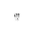 Charm Letra W Plata