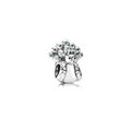 Charm Pavo Real con Cristales Turquesa