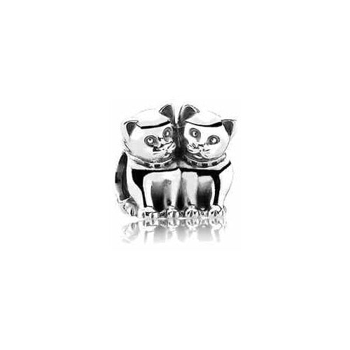 Charm Doble Gato "Mejillita a Mejillita"