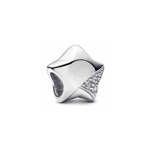 Charm Estrella Brillante Plata