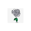 Charm Rosa Brillante con Hojas