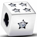 Charm Cubo Estrella Diamantada