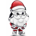 Charm de Santa Claus con detalles brillantes