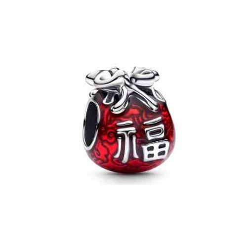 Charm Bolsa de la Fortuna Roja Dorada