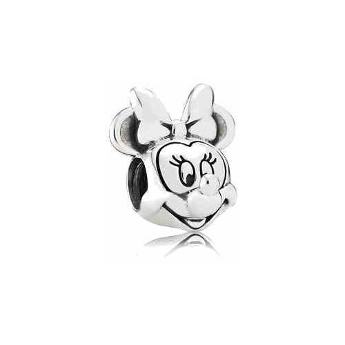 Charm Minnie Mouse con Lazo, Plata