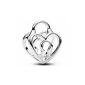Charm Corazón con Candado y Llave