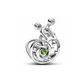 Charm Caracol con Circonitas y Peridoto