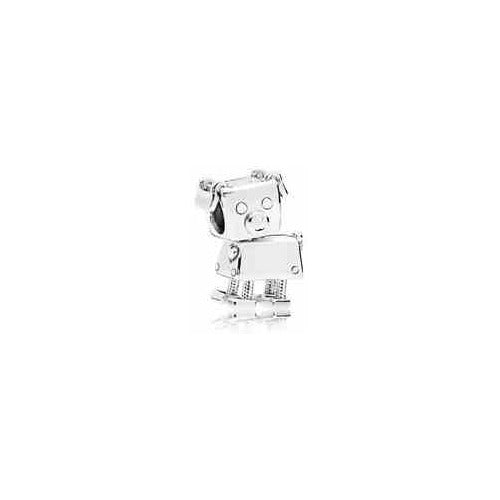 Charm Robot Perrito Plata