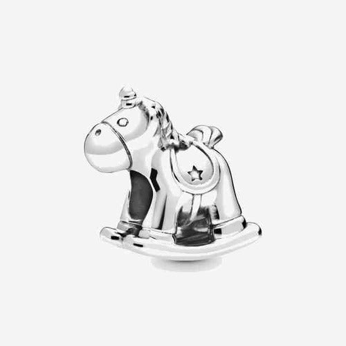 Charm Caballito Balancín de Plata