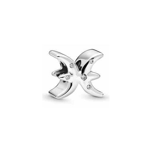 Charm Símbolo Piscis con Circonitas
