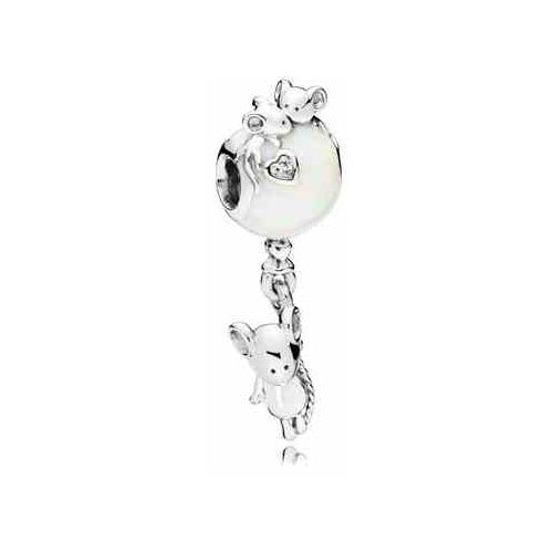 Charm Colgante "Dos Ratones Enamorados"