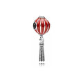 Charm Linterna China Roja y Borla Plateada