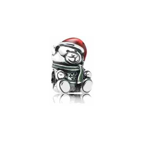 Charm Oso Navideño con Gorro y Bufanda