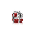Charm Caja de Regalo Roja con Piedras Brillantes