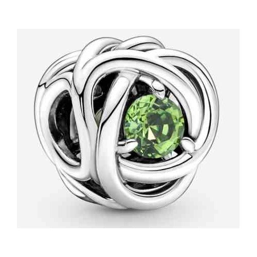 Charm Nudo Infinito y Peridoto