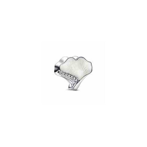 Charm Flor de Loto Plateado con Circonitas