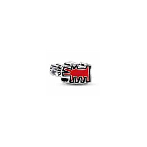 Collar "Perro" Keith Haring Rojo