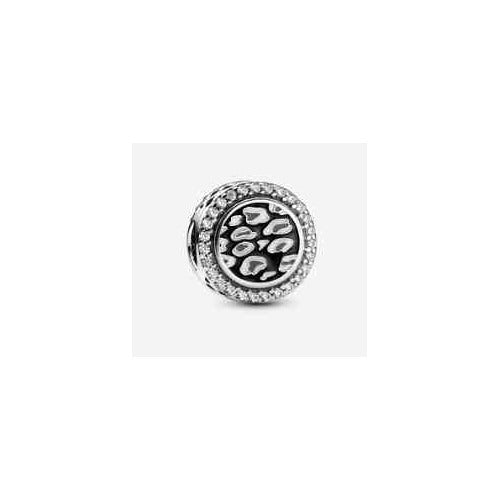 Charm Tipo Pan Leopardo con Circonitas