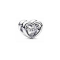 Corazón Brillante con Zirconia Cúbica