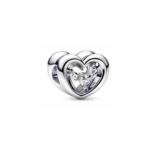 Corazón Brillante con Zirconia Cúbica