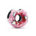 Charm Dónut Rosa Brillante