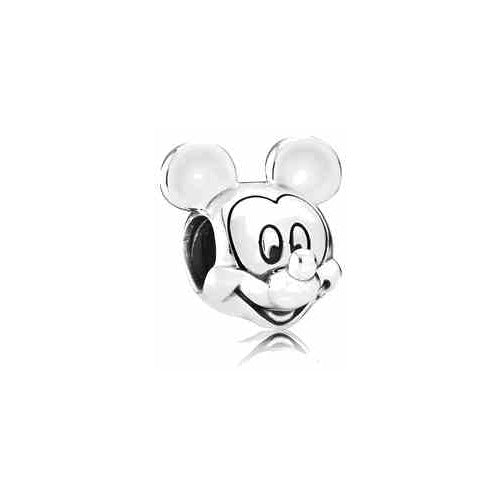 Charm Mickey Mouse sonriente en plata 925